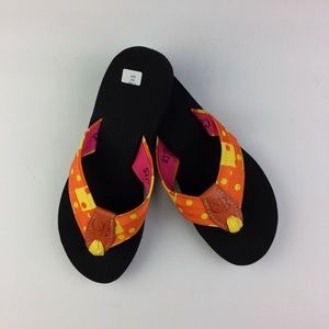 Candi Belts “Candi Corn” interwoven ribbon sandals